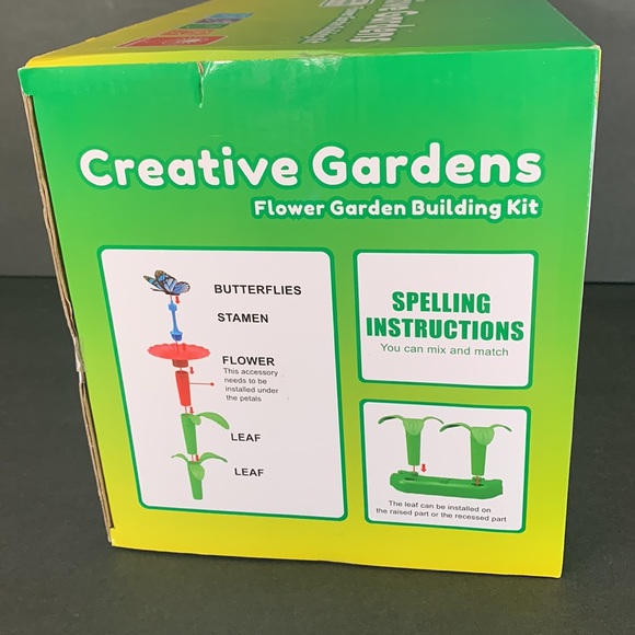Creative Gardens Flower Arrangement Building Toy DIY Play Kit NIB Sealed Ages 3+ - Picture 12 of 16